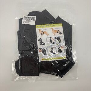 LALaURA Dog Knee Brace XL Black‎ Post-Surgery Support Hind Leg Stabilizer NEW